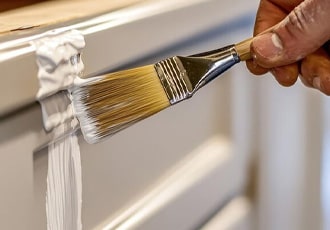 Kitchen Cabinet Spray Painting